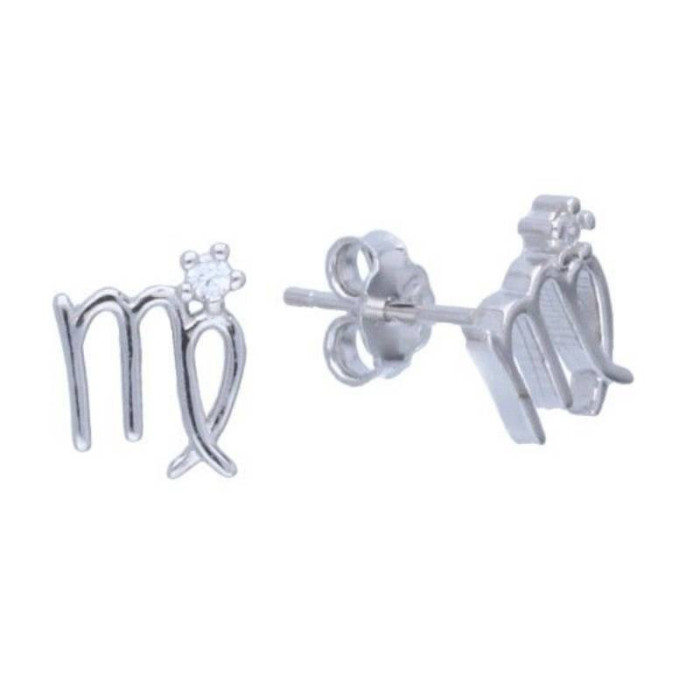 Srebrne kolczyki 925 znak zodiaku panna Srebrne kolczyki 925 znak zodiaku panna