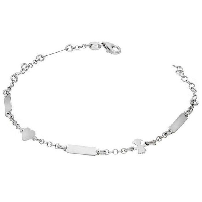 Srebrna bransoletka 925 SERDUSZKA DZIEWCZYNNKA 2,10g Srebrna bransoletka 925 SERDUSZKA DZIEWCZYNNKA 2,10g