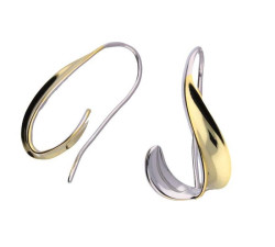 Srebrne pozłacane kolczyki 925 eleganckie 3,86g