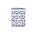 Srebrna zawieszka 925 kwadracik z cyrkoniami 0,90g