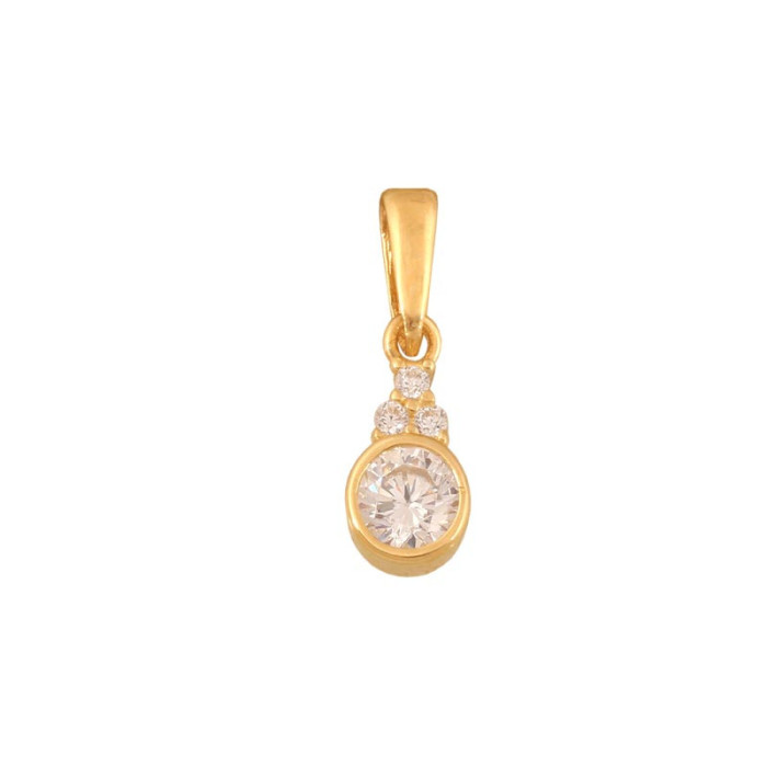 Złota przywieszka 585 ELEGANCKA Z CYRKONIAMI 0,54g Złota przywieszka 585 ELEGANCKA Z CYRKONIAMI 0,54g