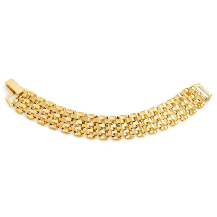 Bransoletka z eleganckich gładkich blaszek Bransoletka z eleganckich gładkich blaszek
