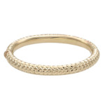 Złota bransoletka 585 bangle z wzorkami 18,1g