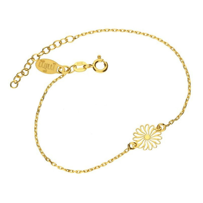 Srebrna pozłacana bransoletka 925 ażurowa 1,48g Srebrna pozłacana bransoletka 925 ażurowa 1,48g