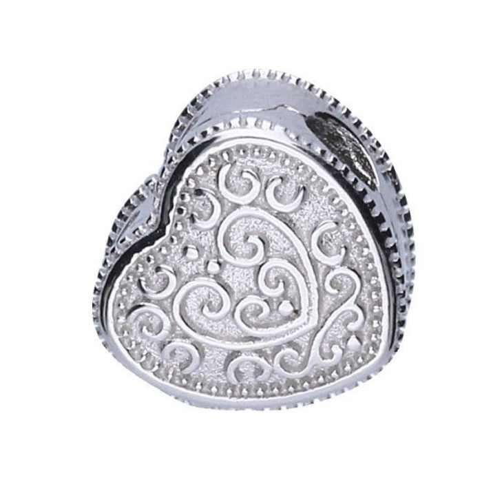 Srebrna zawieszka 925 bead serce 3,04g Srebrna zawieszka 925 bead serce 3,04g