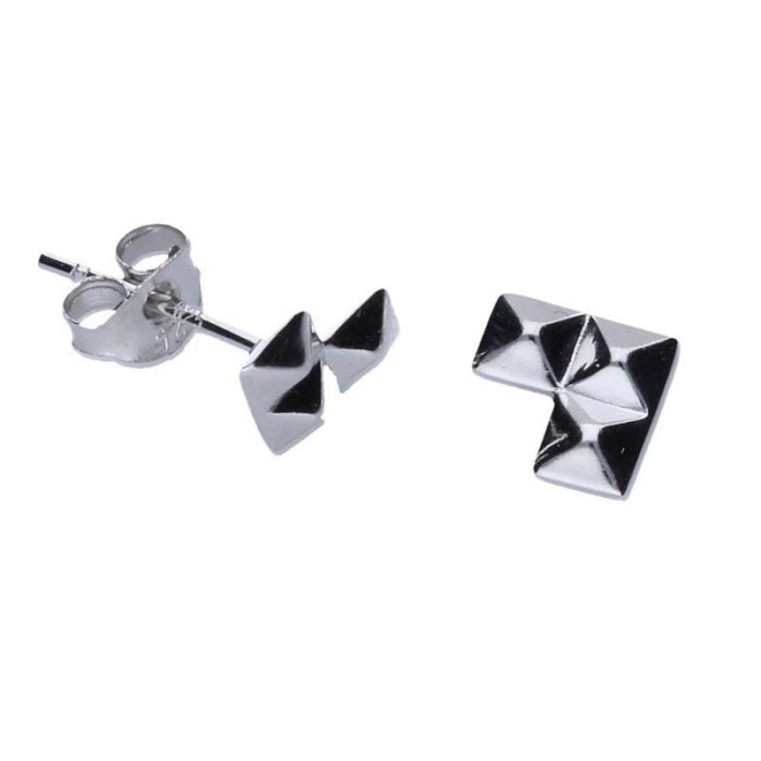 Srebrne kolczyki 925 na sztyft geometryczne 0,88g Srebrne kolczyki 925 na sztyft geometryczne 0,88g