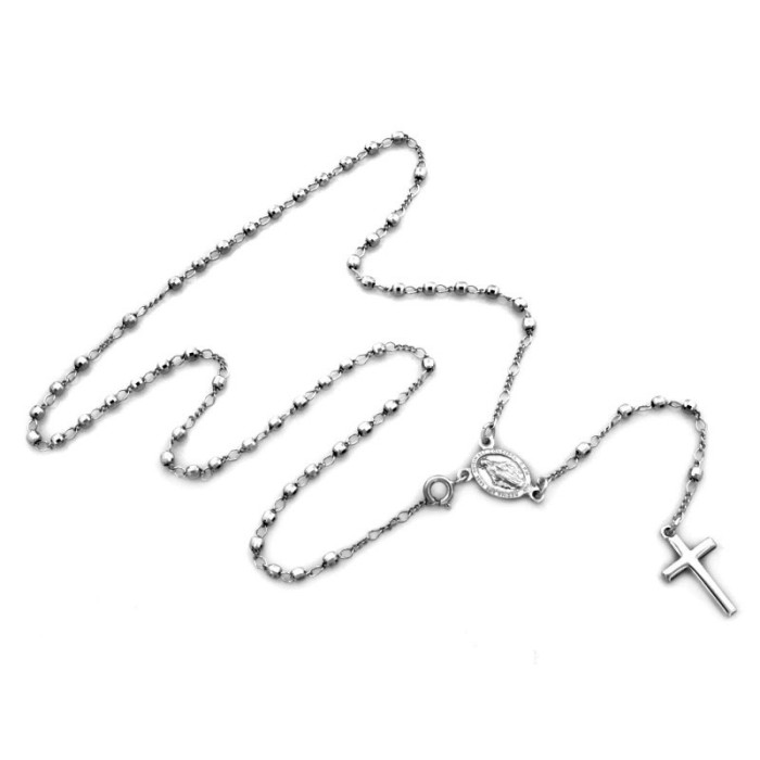 Srebrny naszyjnik 925 religijny z medalikiem 4,31g Srebrny naszyjnik 925 religijny z medalikiem 4,31g