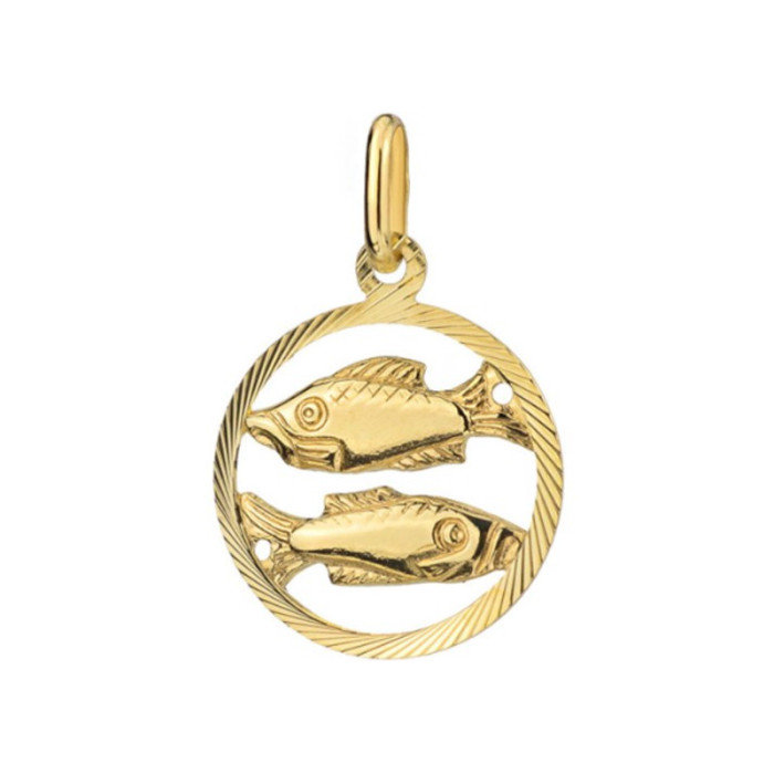 Złota przywieszka 585 ZNAK ZODIAKU RYBY Złota przywieszka 585 ZNAK ZODIAKU RYBY
