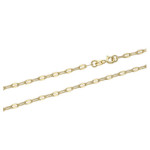 Złoty łańcuszek 585 delikatne kółeczka 55cm 3,09g