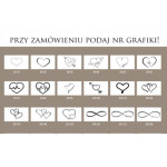 Obrączka z diamentami ślubna linia życia złota 333