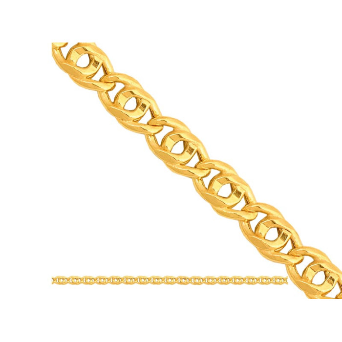 Złoty łańcuszek 585 TIGRA Z ROWKIEM 45 CM 5,25G