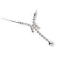 Srebrny naszyjnik 925 diamentowany z kuleczkami 5,30g