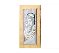 SREBRNY OBRAZ 925 MATKA BOSKA W RAMCE GRAWER 21x42