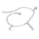 Srebrna bransoletka 925 z zawieszkami 2,80g