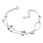 Srebrna bransoletka 925 kotwice i kuleczki 2,88g