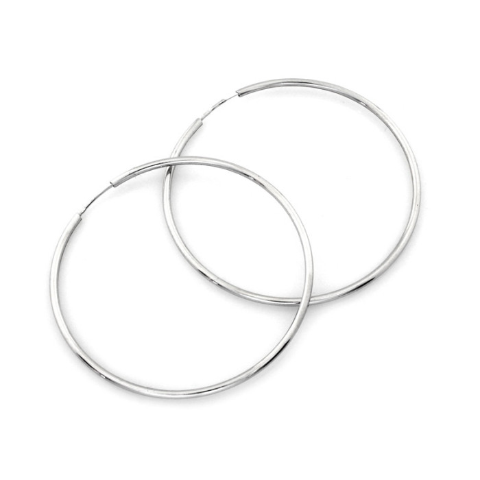Srebrne kolczyki 925 koła duże 45 mm 2g Srebrne kolczyki 925 koła duże 45 mm 2g