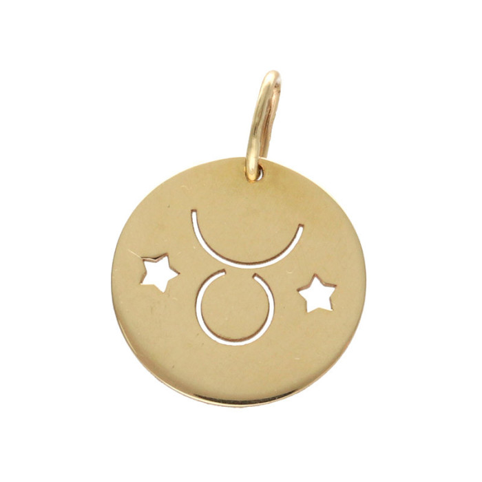Złote zawieszka 585 kółko znak zodiaku byk 0,82 g Złote zawieszka 585 kółko znak zodiaku byk 0,82 g
