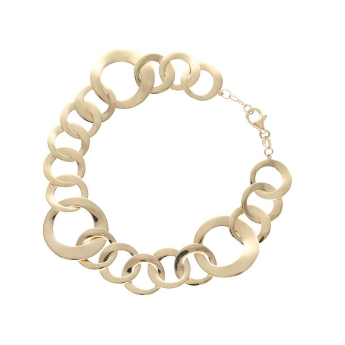 Złota bransoletka 585 ringi łączone 10,1g Złota bransoletka 585 ringi łączone 10,1g