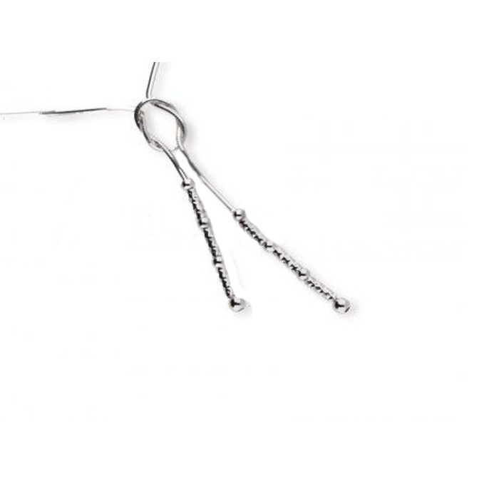 Srebrny naszyjnik 925 diamentowany z węzłem 4,60g Srebrny naszyjnik 925 diamentowany z węzłem 4,60g