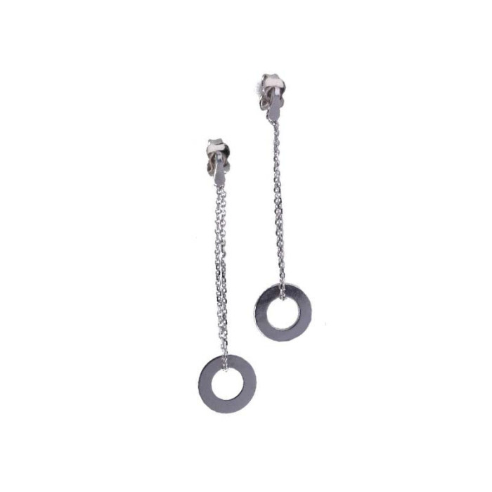 Srebrne kolczyki 925 oponki na łańcuszku 1,30g Srebrne kolczyki 925 oponki na łańcuszku 1,30g