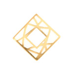 ZŁOTA PRZYWIESZKA KWADRACIK ORIGAMI 585