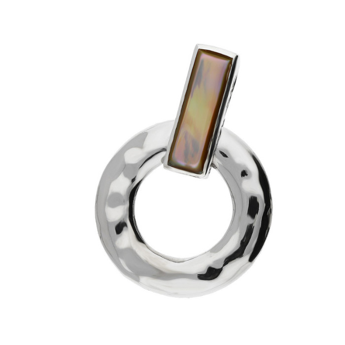 Srebrna zawieszka 925 ring z prostokątem 5,75g Srebrna zawieszka 925 ring z prostokątem 5,75g