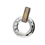 Srebrna zawieszka 925 ring z prostokątem 5,75g