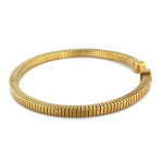 Srebrna bransoletka 925 pozłacana zdobiona bangle 9,78g