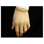 Srebrna bransoletka 925 pozłacana zdobiona bangle 9,78g