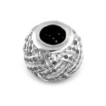 Srebrna zawieszka 925 KULECZKA Z CYRKONIAMI 2,23g