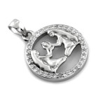 Srebrna zawieszka 925 ZNAK ZODIAKU BLIŻNIĘTA 1,76g