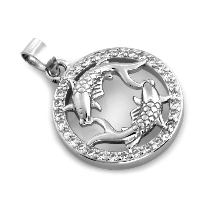 Srebrna zawieszka 925 ZNAK ZODIAKU RYBY 1,88g Srebrna zawieszka 925 ZNAK ZODIAKU RYBY 1,88g