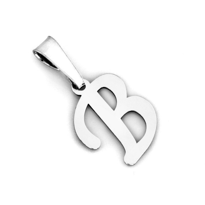 Srebrna zawieszka 925 GŁADKA LITERKA B 0,78g Srebrna zawieszka 925 GŁADKA LITERKA B 0,78g