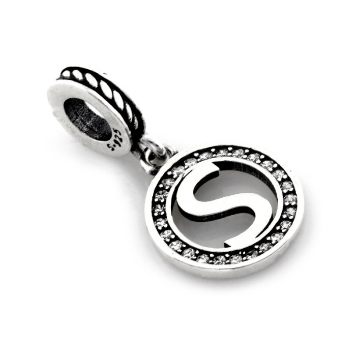 Srebrna zawieszka 925 LITERKA S Z CYRKONIAMI 2,08g Srebrna zawieszka 925 LITERKA S Z CYRKONIAMI 2,08g