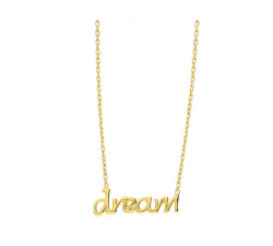 Srebrny naszyjnik pozłacany 925 dream marzenie