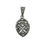 Srebrna zawieszka 925 markazyty w kropli 3,9g