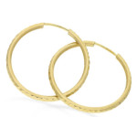 Złote kolczyki 375 koła szarniry 30 mm 1,86 g