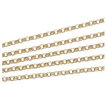 Złoty łańcuszek 585 splot rolo 38cm Chrzest Komunia 1,79g