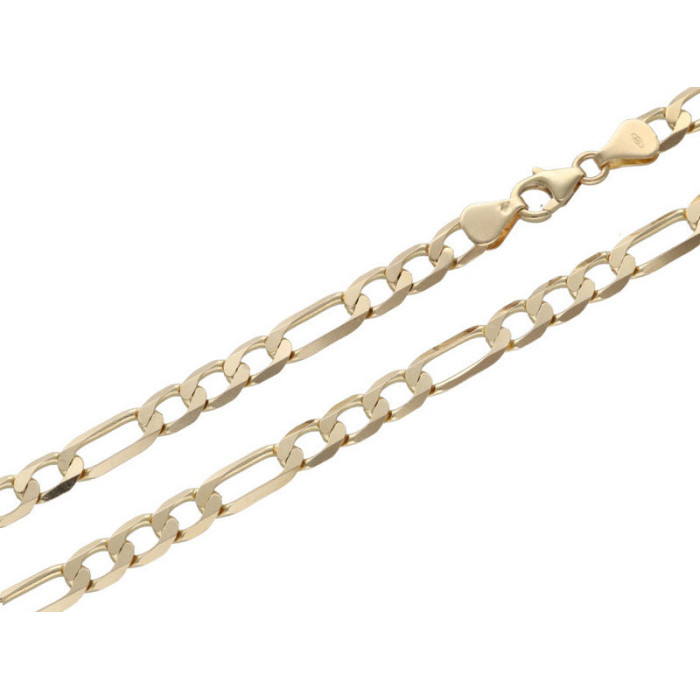 Złoty łańcuszek 585 splot figaro 50cm chrzest 4,10g Złoty łańcuszek 585 splot figaro 50cm chrzest 4,10g