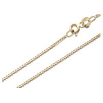 Złoty łańcuszek 585 splot kostka 55cm chrzest 7,1g