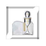 Srebrny obraz kielich 17x17cm chrzest komunia