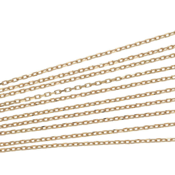 Złoty łańcuszek 585 splot ankier 45cm Chrzest Komunia 2,35g Złoty łańcuszek 585 splot ankier 45cm Chrzest Komunia 2,35g