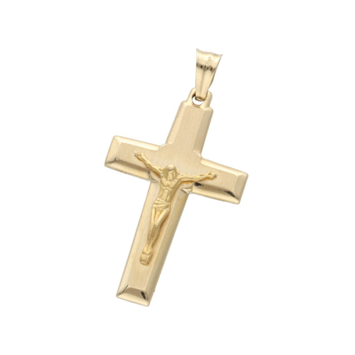 Złota zawieszka 585 krzyż korpus Chrystusa chrzest 3,6g Złota zawieszka 585 krzyż korpus Chrystusa chrzest 3,6g