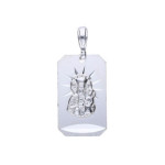 Srebrny medalik 925 diamentowany na chrzest