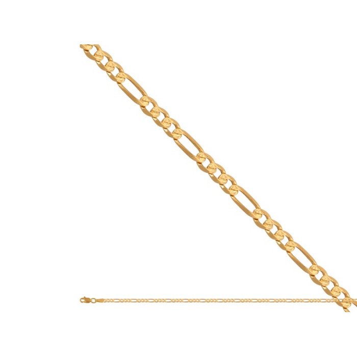 Złoty łańcuszek 585 splot figaro 45cm prezent 1,74g Złoty łańcuszek 585 splot figaro 45cm prezent 1,74g