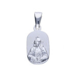 Srebrny medalik 925 blaszka Pan Jezus Chrzest