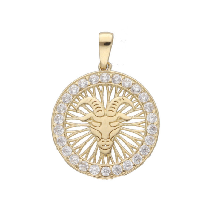 Złota przywieszka 585 znak zodiaku Koziorożec 1,36g Złota przywieszka 585 znak zodiaku Koziorożec 1,36g