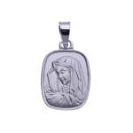 Srebrny medalik 925 wizerunek Matka Boska chrzest s