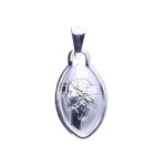 Srebrny medalik 925 profil Pan Jezus chrzest