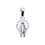 Srebrny medalik 925 blaszka Pan Jezus chrzest